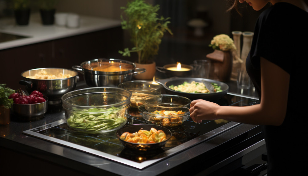 How to clean the stove with a glass table?
